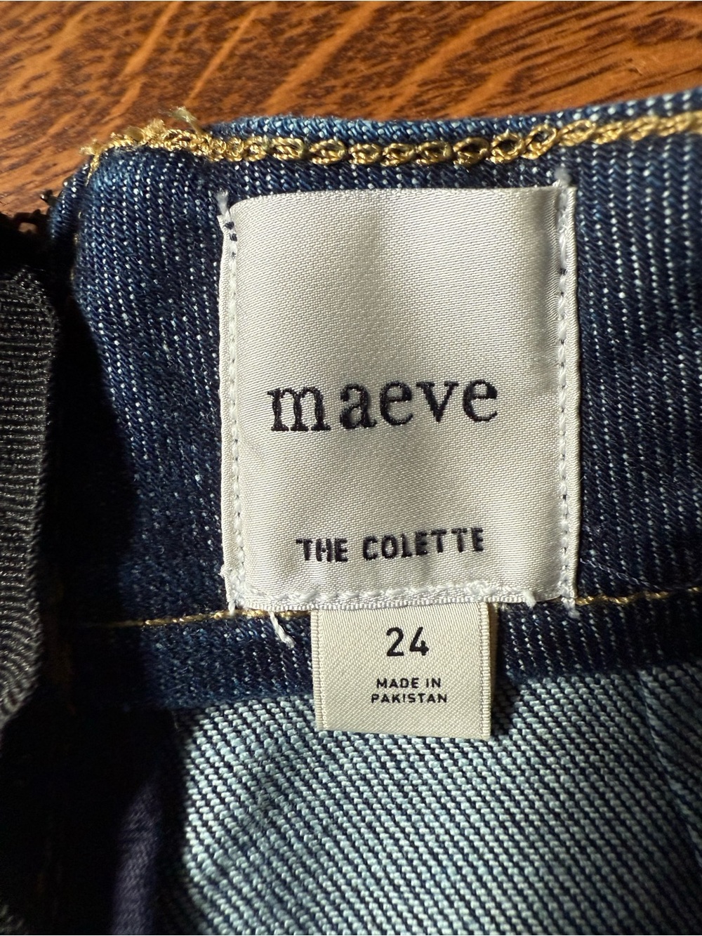 NWT ANTHROPOLOGIE Maeve Colette Ruffle Crop Wide Leg Jeans Patch Pocket 24 - Picture 6 of 9